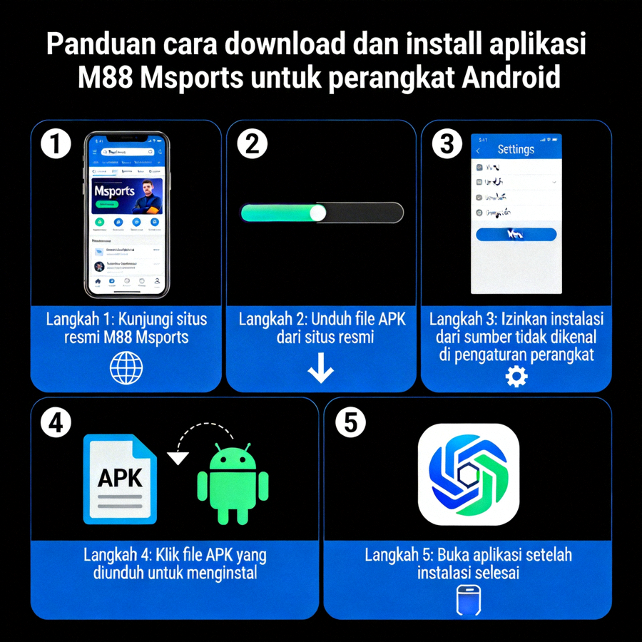 Panduan cara download dan install aplikasi M88 Msports untuk perangkat Android